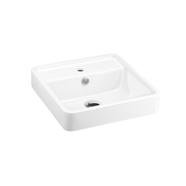 C003817 WH Geo Square Above Counter Basin (UC+)