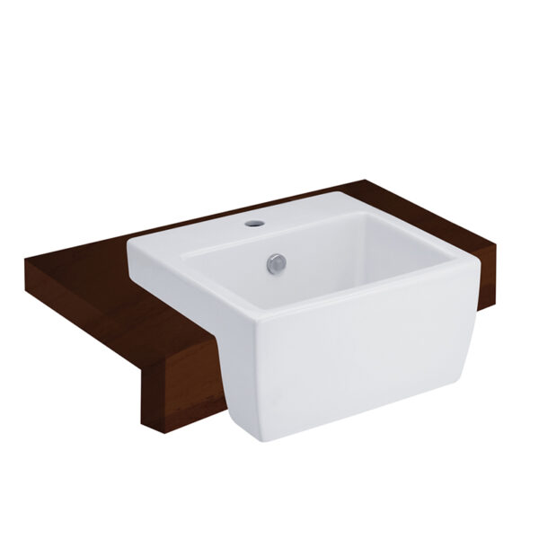 C02217 Quado Semi Recessed Basin (UC+)