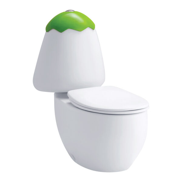 C15017 KW Two Piece Toilet Googai Series (Kiwi Green Lid) (S-Trap) (UC+)