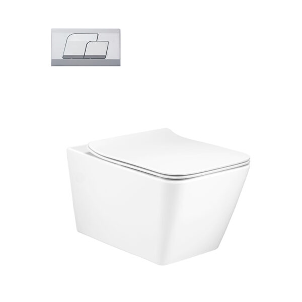SC197627(F) ) Simply Modish Wall Hung Toilet With Concealed tank (P-Trap) (Front Flush)