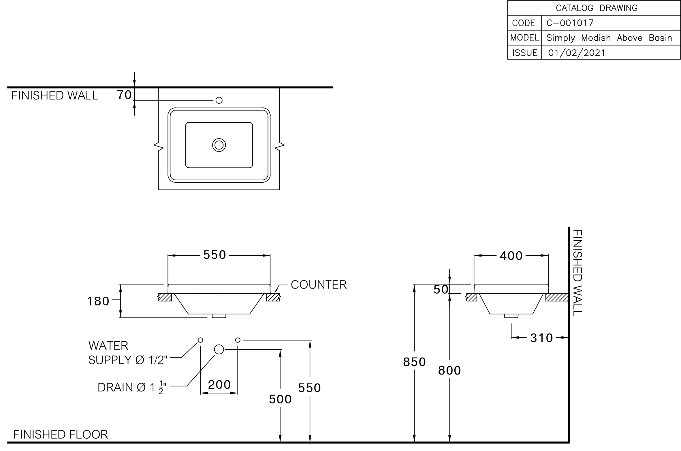 C001017 Chậu đặt trên bàn1